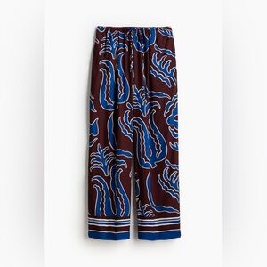 H&M PATTERNED TWILL PANTS